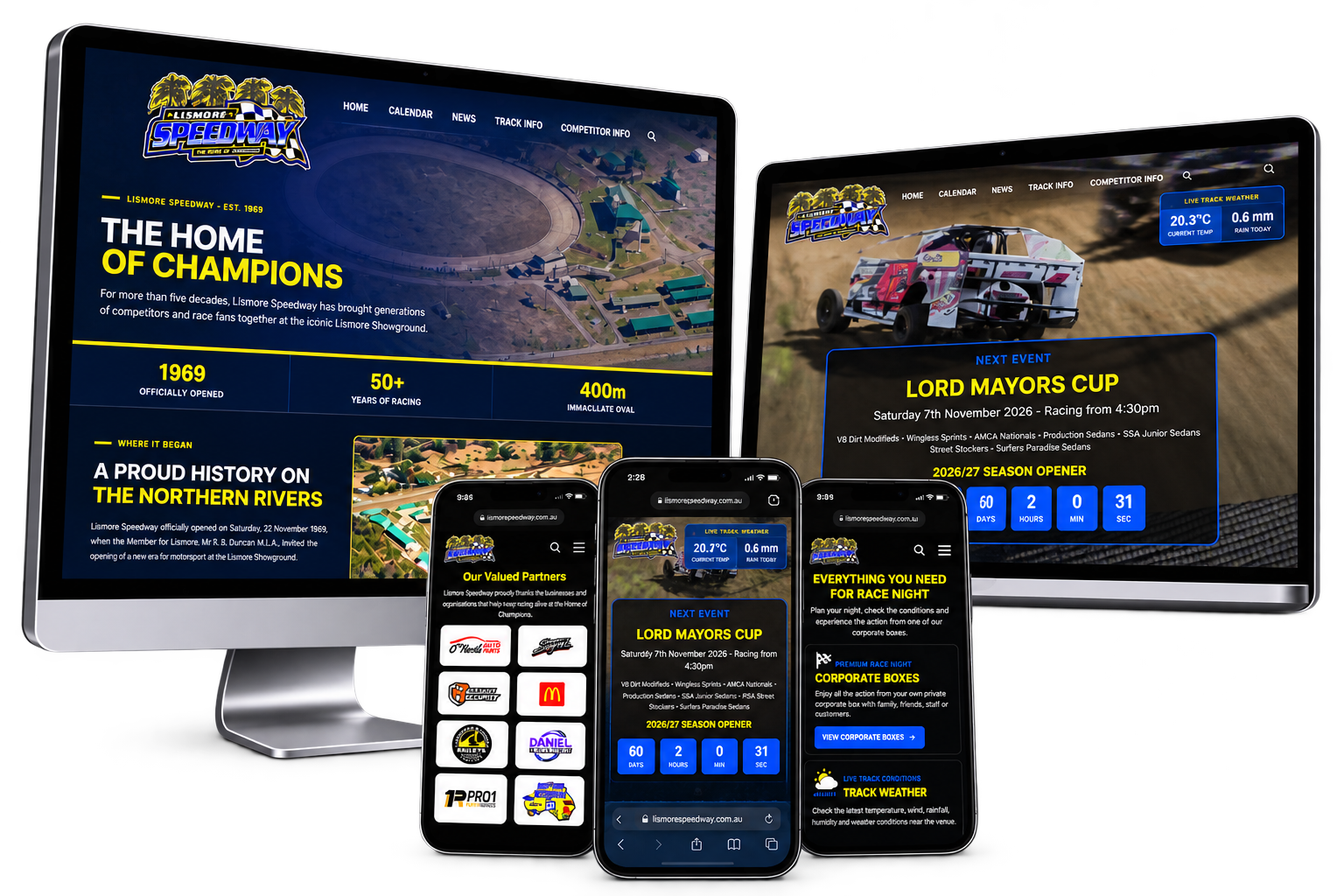 Lismore Speedway Website